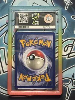 SWIRL Mew #9 Holo Pokemon WOTC Black Star Promo Pokemon League ACE 9 - Image 2