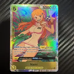 One Piece CCG Nami Foil Card SR, OP08-106, Two Legends Series - Image 1