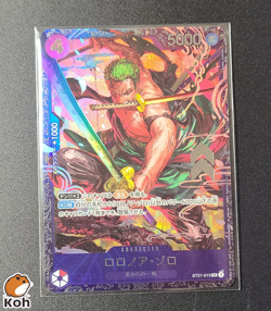 Zoro ST21-015 Flagship Battle 2025 Top 8 Prize Promo Japanese ONE PIECE Card - Image 1