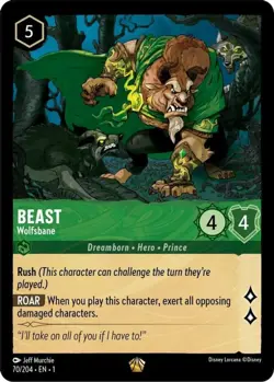 1x Beast - Wolfsbane - 70/204 - Legendary NM-Mint Disney Lorcana: The First Chap - Image 1
