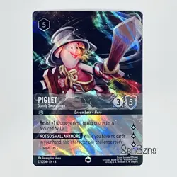 Piglet Sturdy Swordsman 221/204 ENCHANTED FOIL Disney Lorcana Ursula’s Return - Image 1