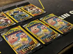 Pokemon Sun & Moon Cosmic Eclipse 3 Card Booster Pack Tag Team Team Up - Image 4