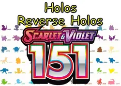 Pokemon Scarlet & Violet 151 Choose Your Cards Holos & Reverse Holos Pack Fresh - Image 1