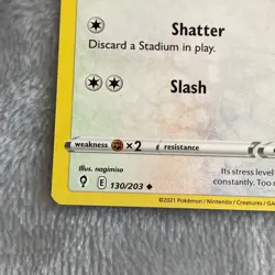 Vigoroth 130/203 - Evolving Skies - Uncommon - Pokemon Card TCG - LP - Image 2