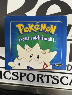 1999 Burger King Pokemon Sealed Ball/Box 23K Gold LE TOGEPI BLUE Trading Card D - Image 1