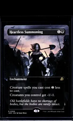 MTG Magic the Gathering INR Innistrad Remastered Borderless Heartless Summoning - Image 1