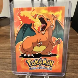 Pokemon Charizard Stage 3 Vintage Topps E6 of 12 1998 Non-Holo - Image 1