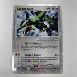 Rayquaza ex 97/97 Dragon Holo Ultra Rare Foil Pokemon TCG Nintendo LP - Image 1
