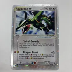 Rayquaza ex 97/97 Dragon Holo Ultra Rare Foil Pokemon TCG Nintendo LP - Image 2