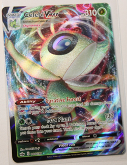 Pokemon 2021 "Celebi" #008/198 Chilling Reign Full Art Rare Holo - Image 3