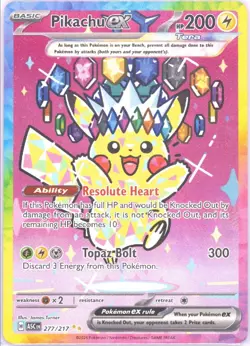 2026 Pokemon Pikachu ex SIR Grading Contender Mint Ascended Heroes #277 - Image 1