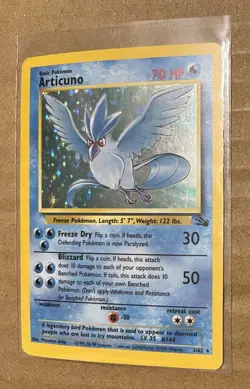 ARTICUNO - 2/62 Fossil 1999 - Holo - Rare Pokemon * EX / Near MINT - Image 4