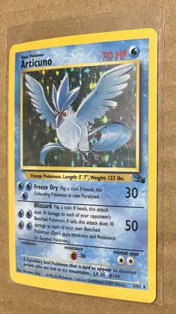 ARTICUNO - 2/62 Fossil 1999 - Holo - Rare Pokemon * EX / Near MINT - Image 5