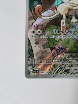Pokemon TCG Meowth 106/094 Me02: Phantasmal Flames Holo - Image 3