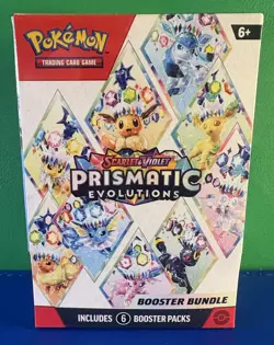 Pokemon TCG Prismatic Evolutions Booster Bundle - 6 Packs - SEALED - Image 1