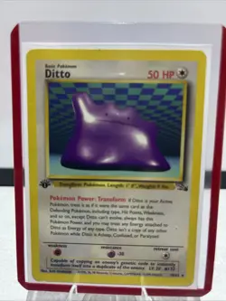 Ditto 1st Edition 18/62 - Fossil Set 1999 Pokemon TCG Non Holo NM Near Mint Rare - Image 4