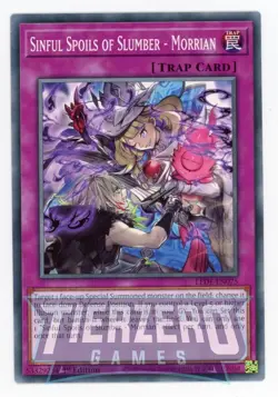 Yugioh LEDE-EN075 Sinful Spoils of Slumber - Morrian Common 1st Edi NM - Image 1