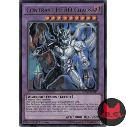 Yugioh Contrast HERO Chaos SDHS-EN041 Ultra Rare 1st Edition LP - Image 1