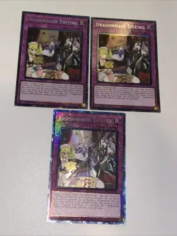 3x Dragonmaid Tidying 1st Edition Prismatic Collector's Rare RA04-EN102 Playset - Image 2
