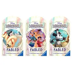 🔥 Lot of 3x Disney Lorcana Fabled Sleeved Booster Packs 🔥 - Image 1