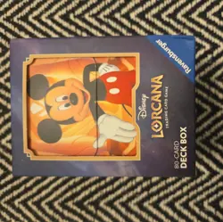 NEW Disney Lorcana Mickey Mouse TCG Deck Box - Image 1