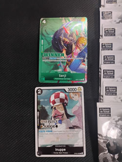 Lot One Piece Card Game Inuppe, Sanji winner, 25 vol. 3 packs LOT - Image 2