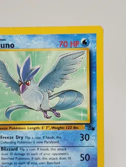 Articuno Rare Pokemon TCG Fossil Set Card 17/62 Non-Holo Near Mint Condition - Image 3
