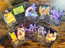 10 Black Gold Custom Pokemon Cards Lot – VMAX GX V Pikachu Mewtwo Umbreon - Image 4
