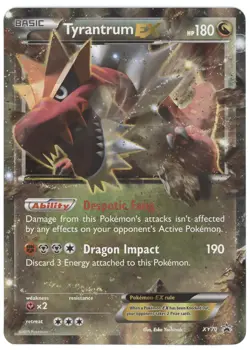 2014 Pokemon XY Black Star Promos Tyrantrum EX (Jumbo Card) #XY70 - Image 1