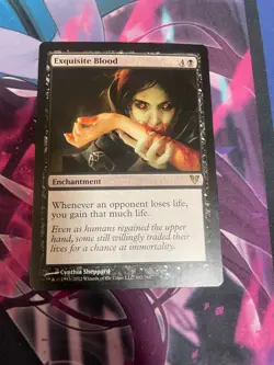 MTG - EXQUISITE BLOOD - RARE - AVACYN RESTORED - LP - Image 1