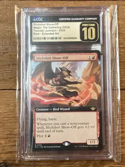 Slickshot Show-Off (Extended Art) - Outlaws of Thunder Junction CGC 10 MTG - Image 1