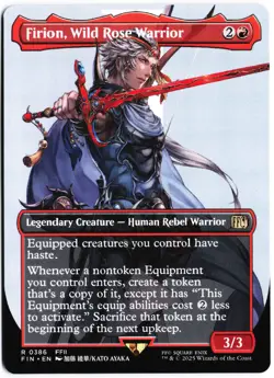 Firion, Wild Rose Warrior (Borderless) R FINAL FANTASY 386 NM - Image 1