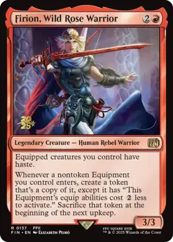 Firion, Wild Rose Warrior [FINAL FANTASY Prerelease Promo] Foil Near Mint - Image 1