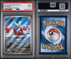 2025 POKEMON MEG EN-MEGA EVOLUTION ILLUSTRATION RARE #152 DELIBIRD PSA 9 - Image 3