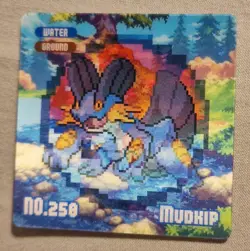 Pokemon Lenticular Card Eif Gameboy Mudkip Marshtomp Swampert - Image 1