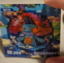 Pokemon Lenticular Card Eif Gameboy Mudkip Marshtomp Swampert - Image 3