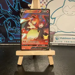 Pokemon - Lance's Charizard V - SWSH133 - Celebrations 25th - Black Star Promo - Image 1