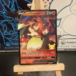 Pokemon - Lance's Charizard V - SWSH133 - Celebrations 25th - Black Star Promo - Image 2
