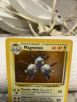 Pokemon Base Set - Magneton 9/102 LP WoTC HOLO Card Fossil/Jungle/1999/Rare - Image 2