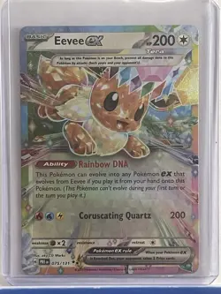 Eevee ex 75/131 Prismatic Evolutions Double Rare - Pokemon TCG Near Mint - Image 1