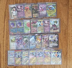 Pokemon TCG 27 Card Lot -Ultra Rare, ex, V, VMAX, Mega - Gengar Mewtwo Charizard - Image 1