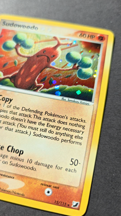 Pokemon TCG Sudowoodo 15/115 Unseen Forces Holo SWIRL Lightly Played ungraded - Image 2