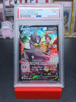 PSA 9 MINT Single Strike Urshifu V TG18/TG30 Brilliant Stars Trainer Gal Pokemon - Image 1