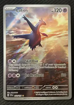 Pokemon TCG Latios 203/191 S&V Surging Sparks FA Illustration Rare Holo - Image 1