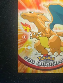 1999 Topps Pokemon - Charizard #06 Non Holo /Black Logo TV Animation Series MINT - Image 2