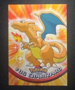 1999 Topps Pokemon - Charizard #06 Non Holo /Black Logo TV Animation Series MINT - Image 3