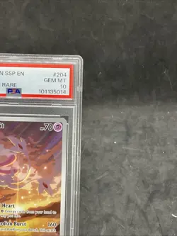 2024 POKEMON SSP EN-SURGING SPARKS ILLUSTRATION RARE #204 MESPRIT PSA 10 - Image 2