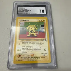 CGC 10 Electabuzz #46 Black Star Promos Pokemon League 2000 - GEM MINT - RARE - Image 1
