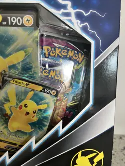 Pokemon Pikachu V Box Sword & Shield 4 Packs 2 Foil 1 Jumbo - Image 4