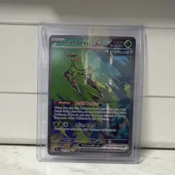 Pokemon Iron Leaves EX 203/162 SV05 Temporal Forces Special Illustration Holo - Image 1